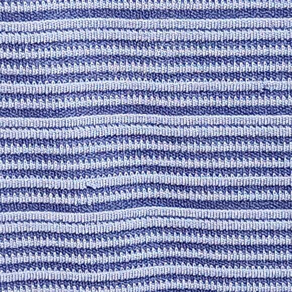 Tommy Bahama Mens L Blue Polo Shirt Short Sleeve Shirt Striped Textured Modal - Picture 8 of 12